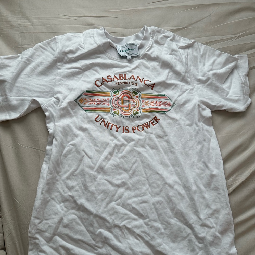 CASABLANCA
White 'Unity Is Power' T-Shirt